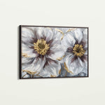 Floral 581 Canvas Art 60 x 40 cm / Black
