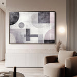 Abstract 582 Canvas Art 18" x 24" / 45 x 60 cm / Black