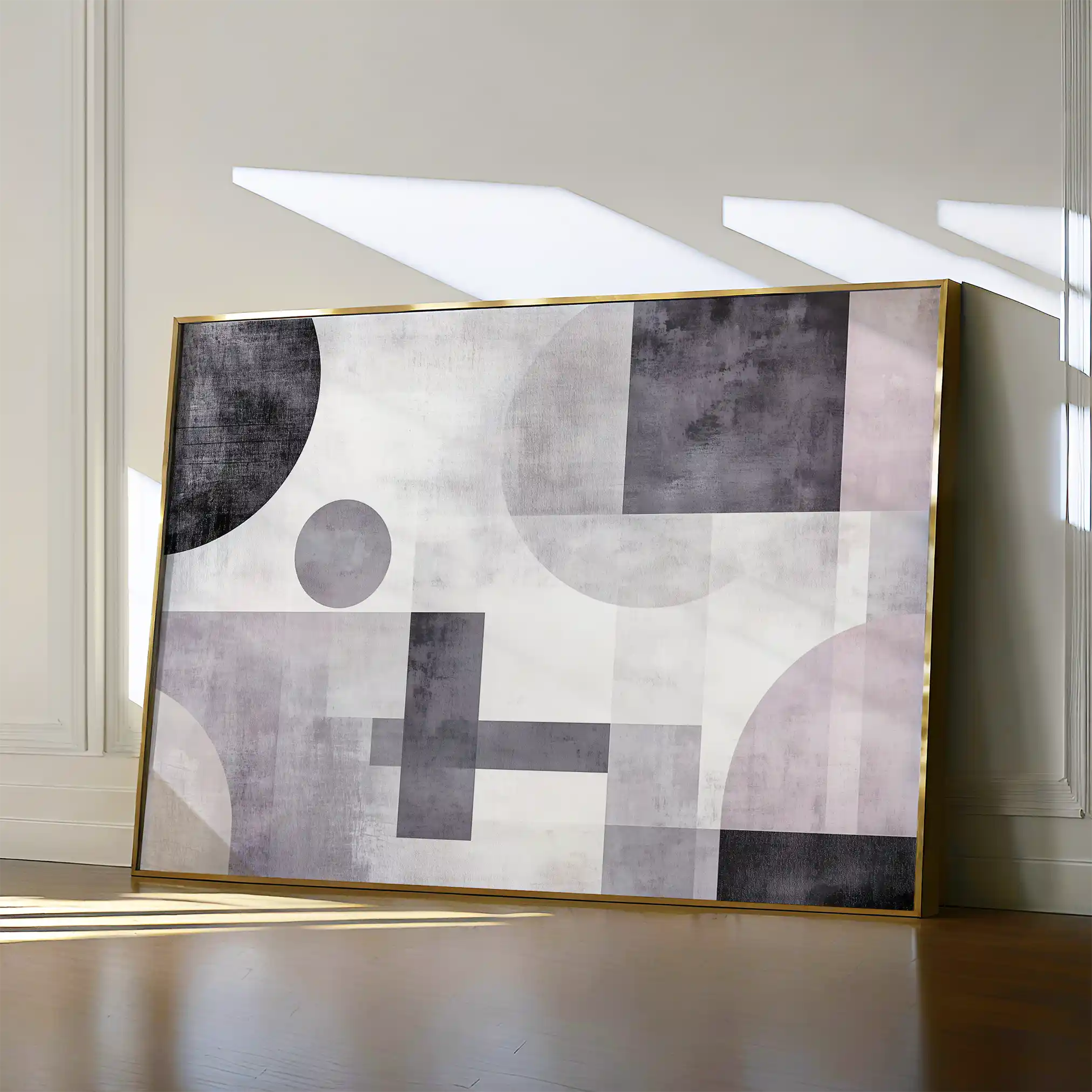 Abstract 582 Canvas Art 18" x 24" / 45 x 60 cm / Black