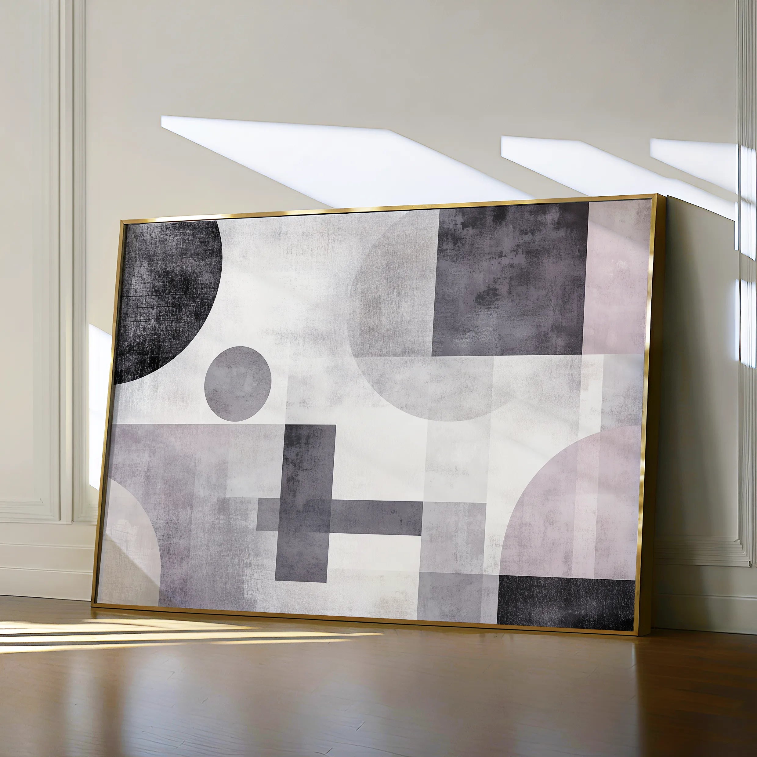 Abstract 582 Canvas Art 18" x 24" / 45 x 60 cm / Black
