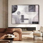 Abstract 582 Canvas Art 18" x 24" / 45 x 60 cm / Black