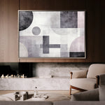 Abstract 582 Canvas Art 18" x 24" / 45 x 60 cm / Black