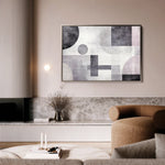 Abstract 582 Canvas Art 18" x 24" / 45 x 60 cm / Black