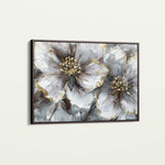 Floral 582 Canvas Art 18" x 24" / 45 x 60 cm / Black
