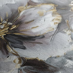 Floral 582 Canvas Art 18" x 24" / 45 x 60 cm / Black