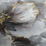 Floral 582 Canvas Art 18" x 24" / 45 x 60 cm / Black