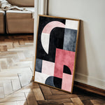 Abstract 583 Canvas Art 18" x 24" / 45 x 60 cm / Black