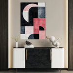 Abstract 583 Canvas Art 18" x 24" / 45 x 60 cm / Black