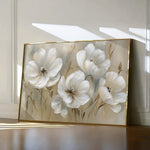 Floral 583 Canvas Art 18" x 24" / 45 x 60 cm / Black