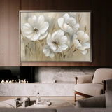 Floral 583 Canvas Art 18" x 24" / 45 x 60 cm / Black