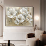 Floral 583 Canvas Art 18" x 24" / 45 x 60 cm / Black