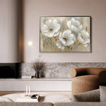 Floral 583 Canvas Art 18" x 24" / 45 x 60 cm / Black