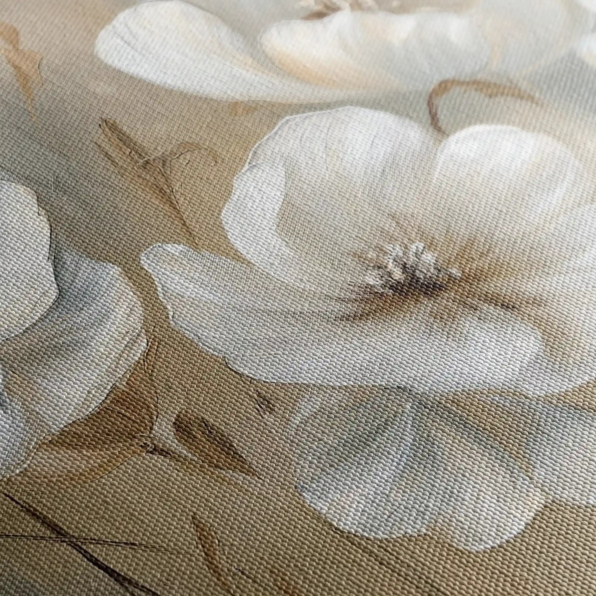 Floral 583 Canvas Art 18" x 24" / 45 x 60 cm / Black