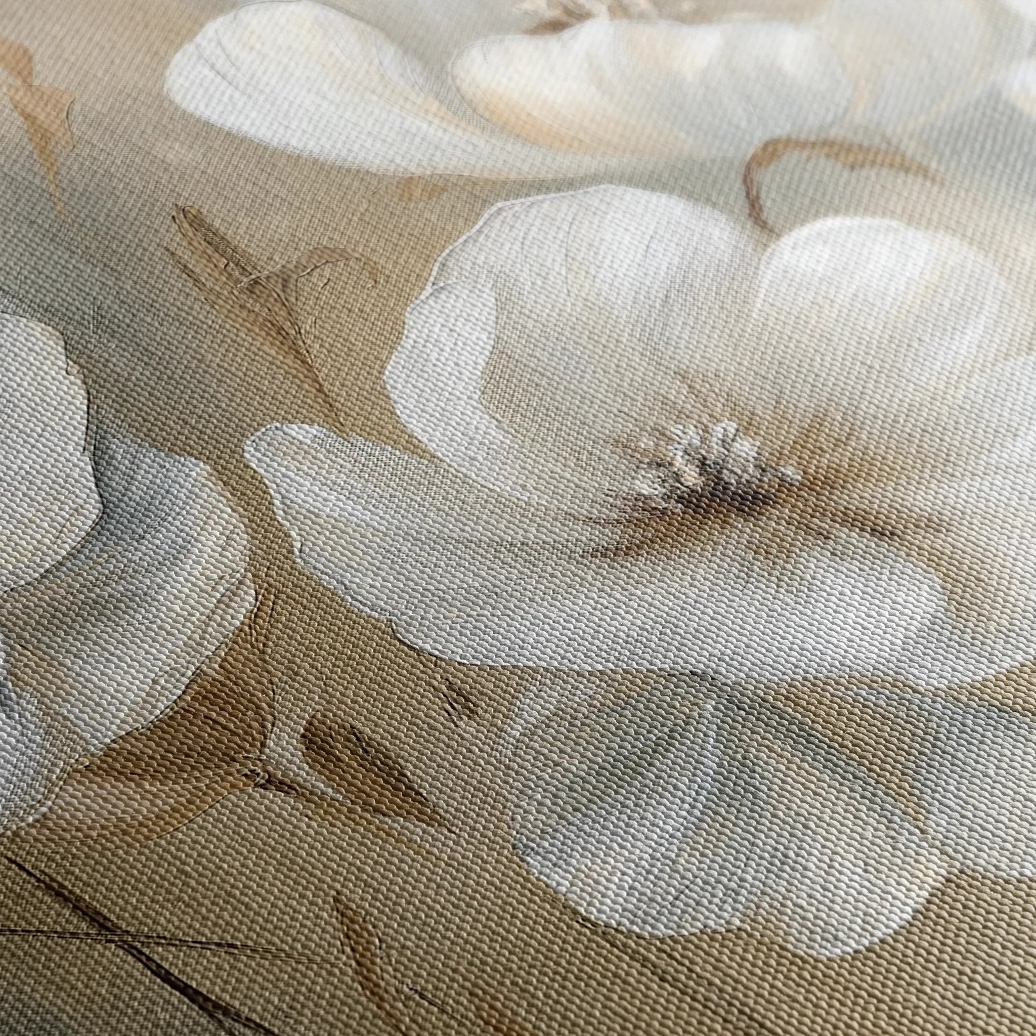 Floral 583 Canvas Art 18" x 24" / 45 x 60 cm / Black