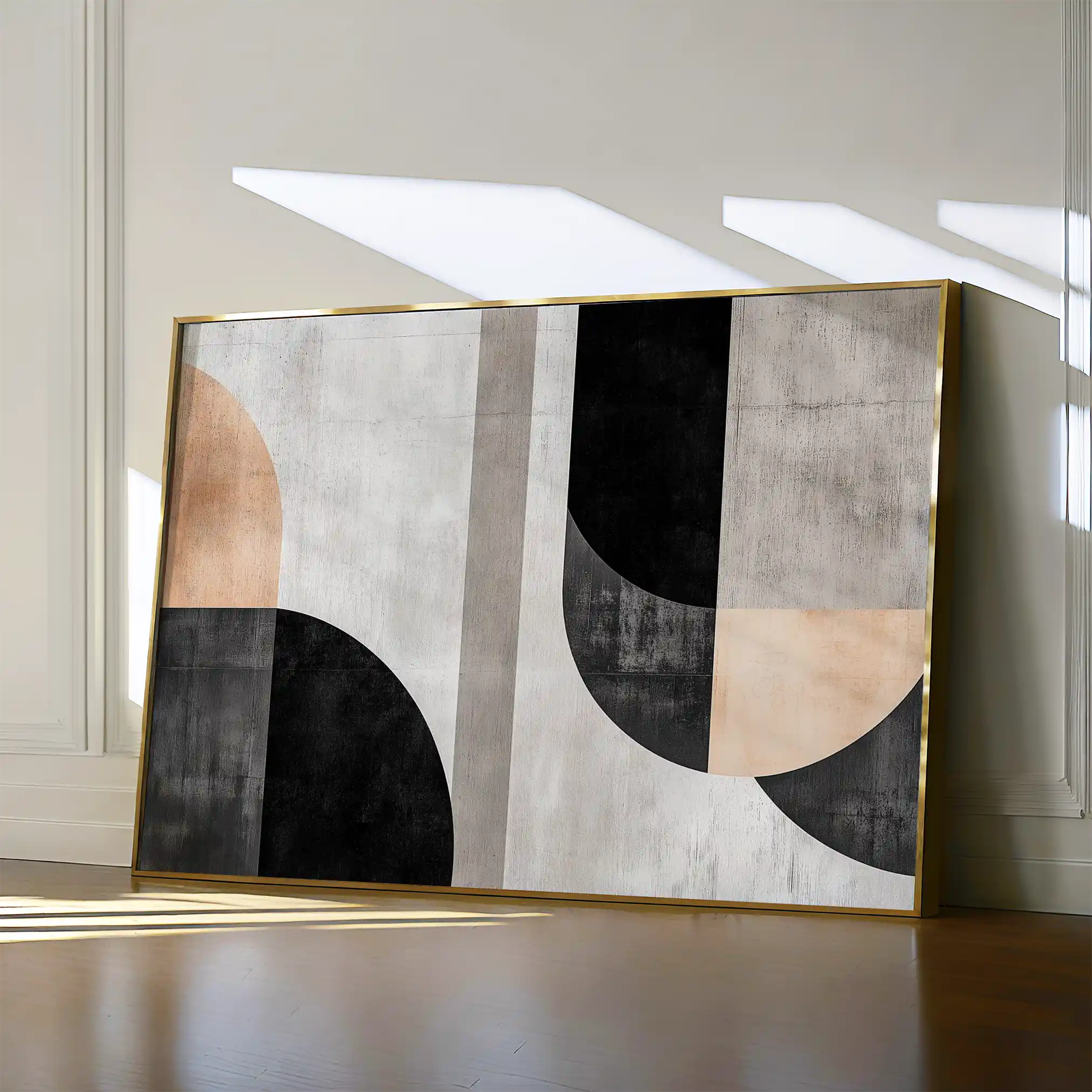 Abstract 584 Canvas Art 18" x 24" / 45 x 60 cm / Black