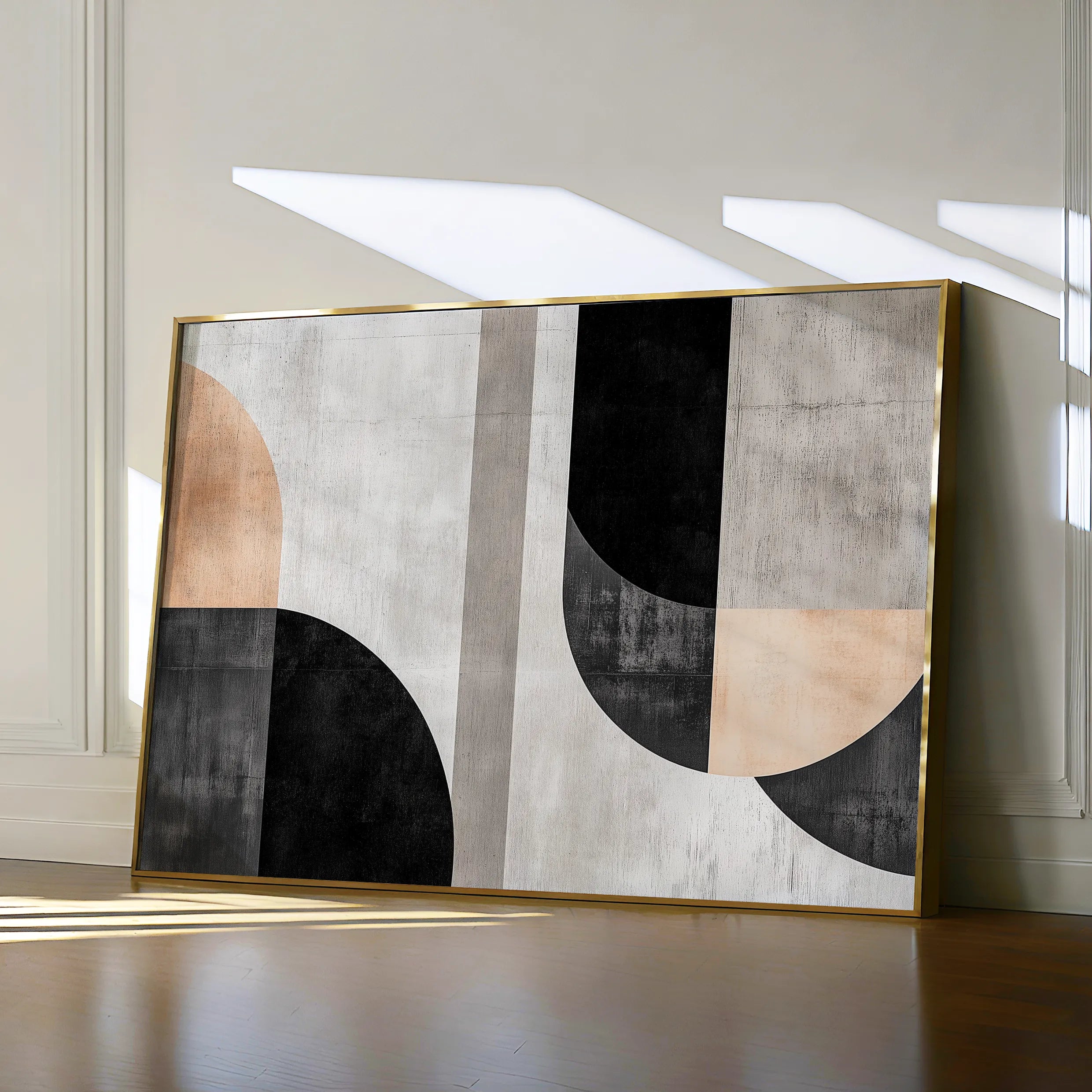 Abstract 584 Canvas Art 18" x 24" / 45 x 60 cm / Black