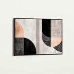 Abstract 584 Canvas Art 60 x 40 cm / Black