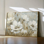Floral 584 Canvas Art 18" x 24" / 45 x 60 cm / Black