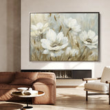 Floral 584 Canvas Art 18" x 24" / 45 x 60 cm / Black