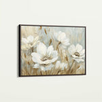 Floral 584 Canvas Art 60 x 40 cm / Black