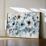 Floral 585 Canvas Art 18" x 24" / 45 x 60 cm / Black