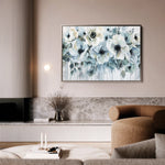 Floral 585 Canvas Art 18" x 24" / 45 x 60 cm / Black