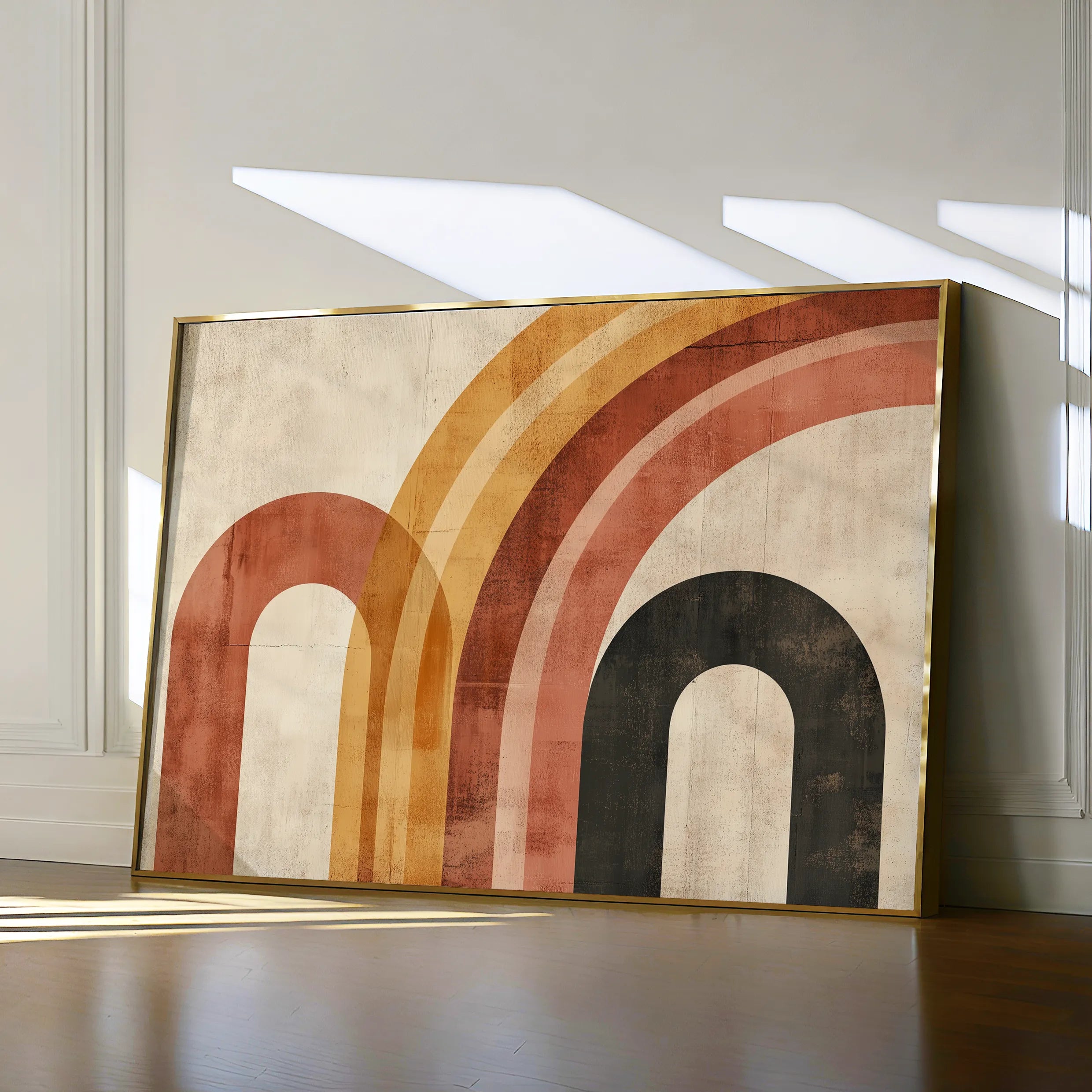 Abstract 586 Canvas Art 18" x 24" / 45 x 60 cm / Black
