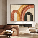 Abstract 586 Canvas Art 18" x 24" / 45 x 60 cm / Black
