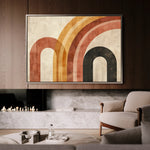 Abstract 586 Canvas Art 18" x 24" / 45 x 60 cm / Black