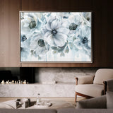 Floral 586 Canvas Art 18" x 24" / 45 x 60 cm / Black