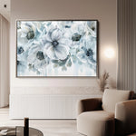 Floral 586 Canvas Art 18" x 24" / 45 x 60 cm / Black