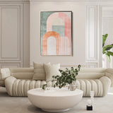 Abstract 587 Canvas Art 18" x 24" / 45 x 60 cm / Black