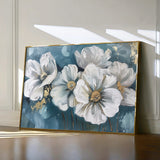 Floral 587 Canvas Art 18" x 24" / 45 x 60 cm / Black