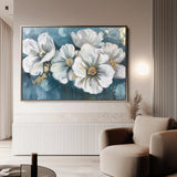 Floral 587 Canvas Art 18" x 24" / 45 x 60 cm / Black