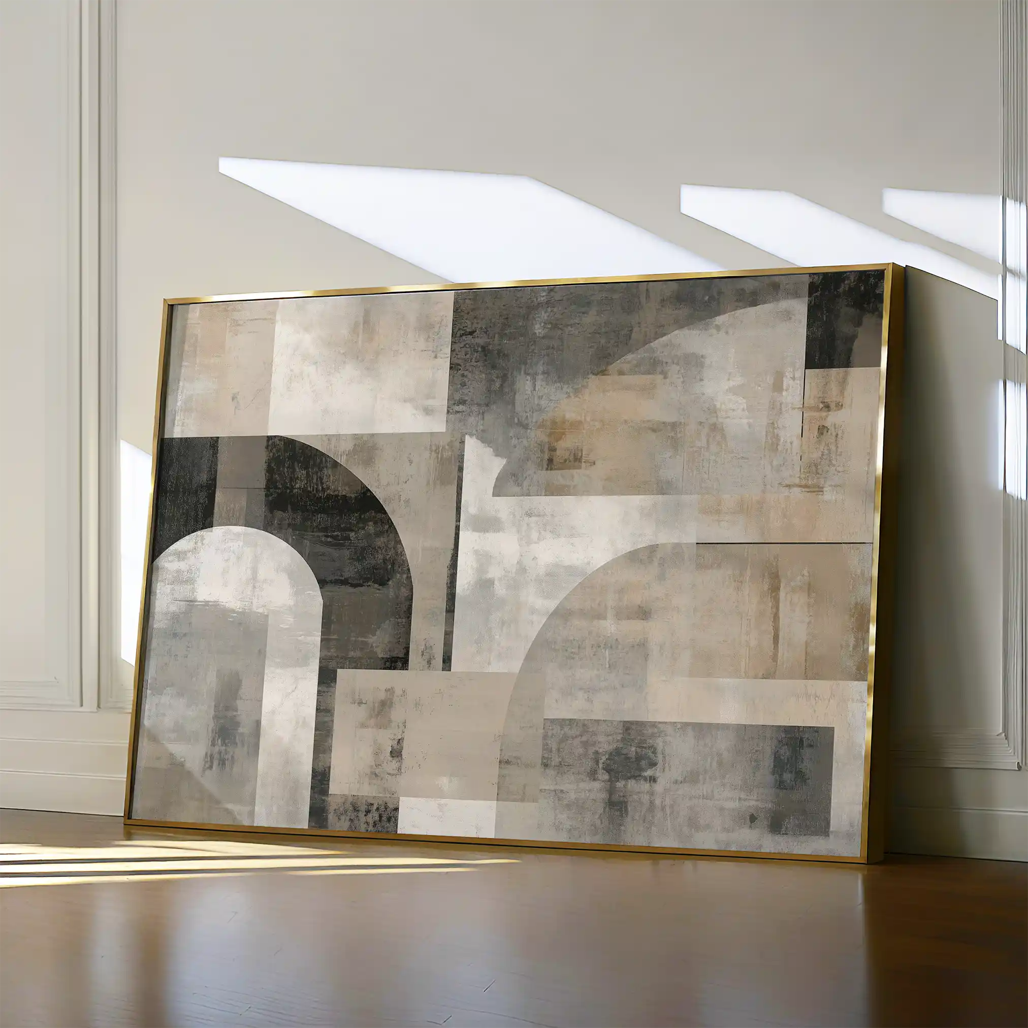 Abstract 588 Canvas Art 18" x 24" / 45 x 60 cm / Black