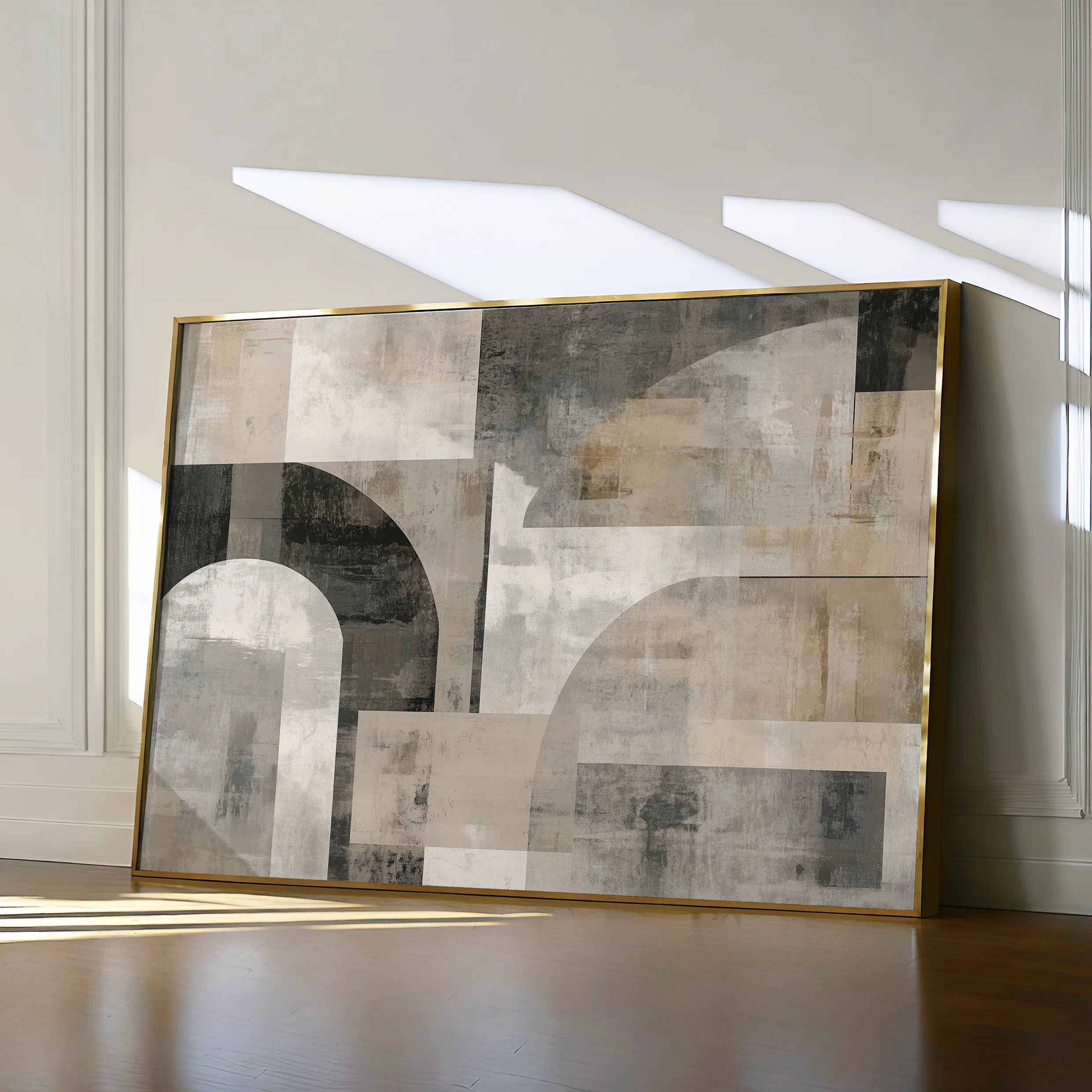 Abstract 588 Canvas Art 18" x 24" / 45 x 60 cm / Black