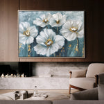 Floral 588 Canvas Art 18" x 24" / 45 x 60 cm / Black