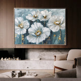 Floral 588 Canvas Art 18" x 24" / 45 x 60 cm / Black
