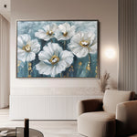 Floral 588 Canvas Art 18" x 24" / 45 x 60 cm / Black