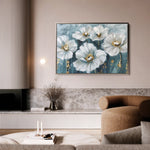 Floral 588 Canvas Art 18" x 24" / 45 x 60 cm / Black