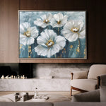 Floral 588 Canvas Art 60 x 40 cm / Black