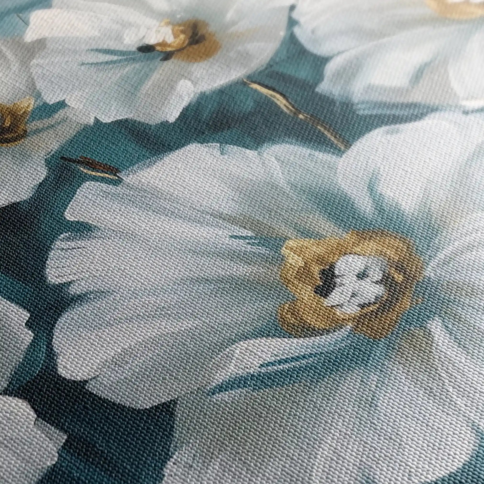 Floral 588 Canvas Art 60 x 40 cm / Black