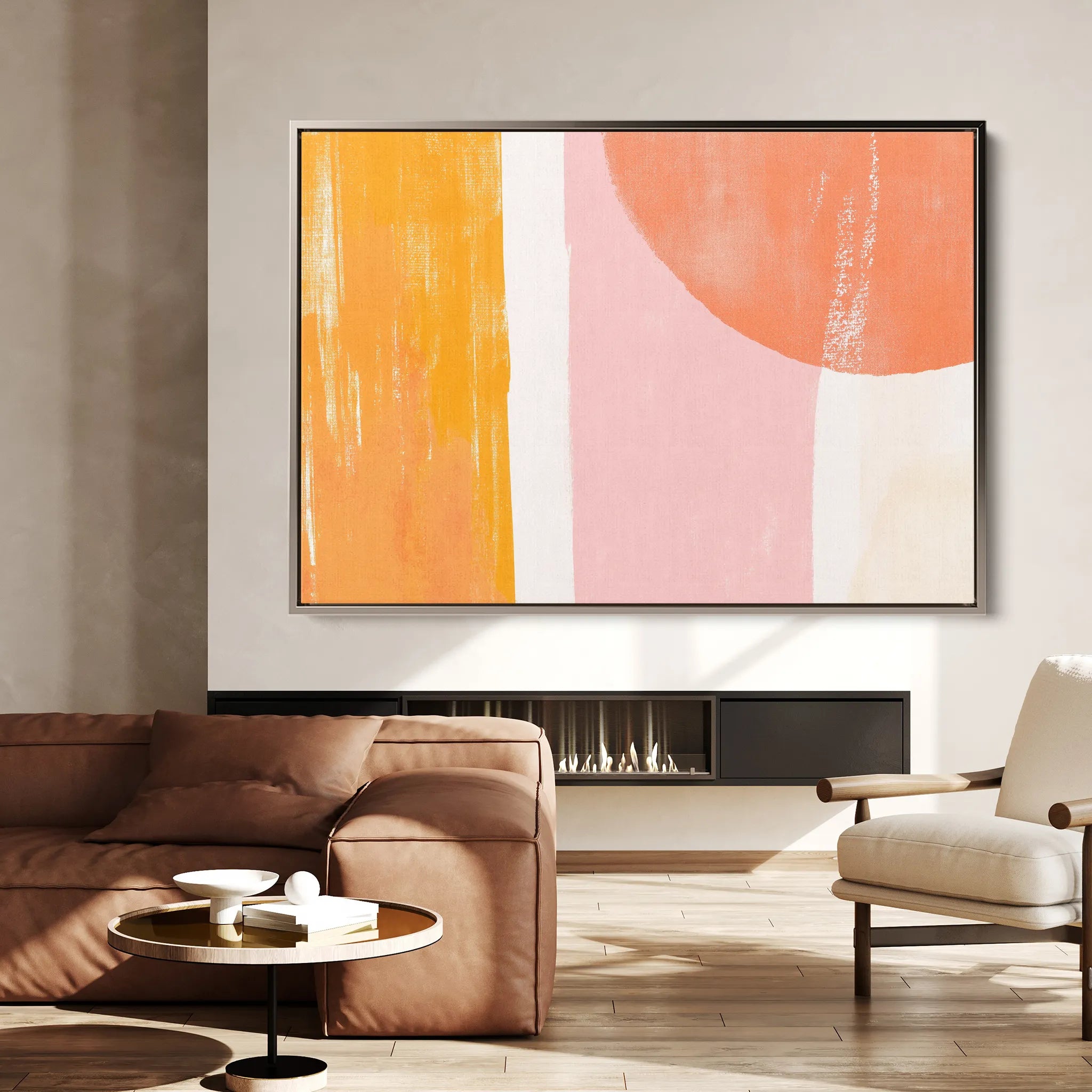 Abstract 589 Canvas Art 18" x 24" / 45 x 60 cm / Black