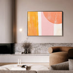 Abstract 589 Canvas Art 18" x 24" / 45 x 60 cm / Black