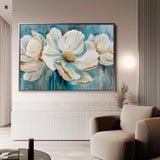 Floral 589 Canvas Art 18" x 24" / 45 x 60 cm / Black