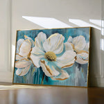 Floral 589 Canvas Art 18" x 24" / 45 x 60 cm / Black