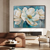 Floral 589 Canvas Art 18" x 24" / 45 x 60 cm / Black