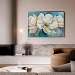 Floral 589 Canvas Art 18" x 24" / 45 x 60 cm / Black