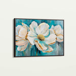 Floral 589 Canvas Art 18" x 24" / 45 x 60 cm / Black