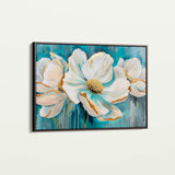 Floral 589 Canvas Art 18" x 24" / 45 x 60 cm / Black